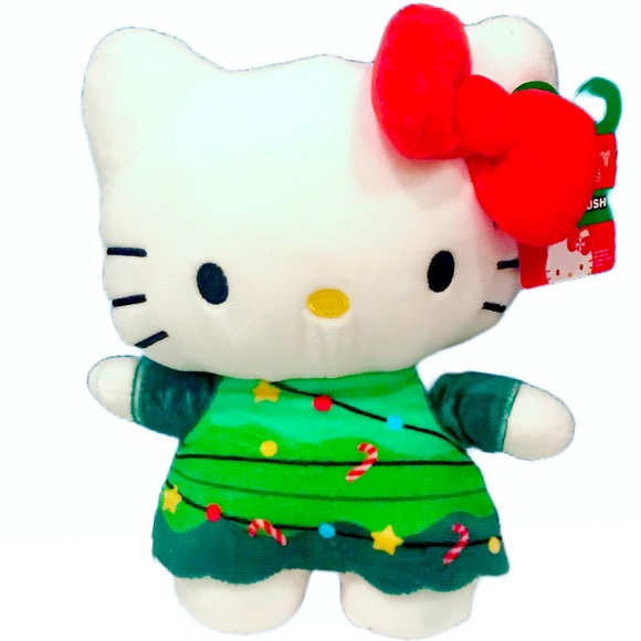 HELLO KITTY GREETER CHRISTMAS PLUSH - Picture 1 of 1